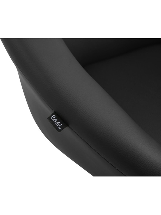 Barstol Davie imiteret læder, sort