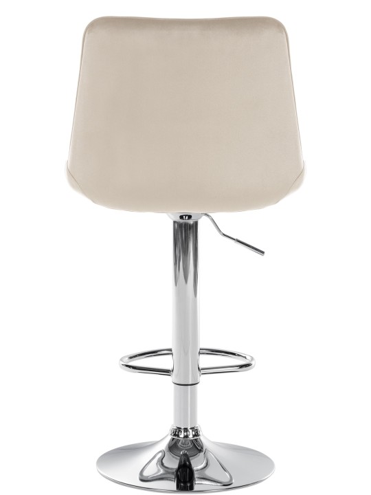 Sæt med 2 barstole Toni velour chrome, creme Sæt med 2 barstole Toni velour chrome, creme