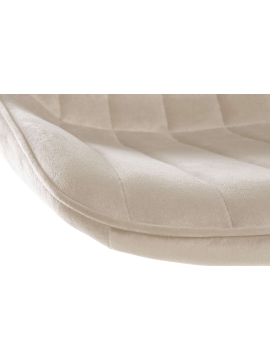 Sæt med 2 barstole Toni velvet, creme Sæt med 2 barstole Toni velvet, creme