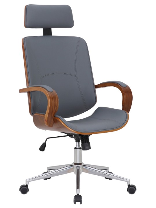 Kontorstol Dayton, valnød/grå