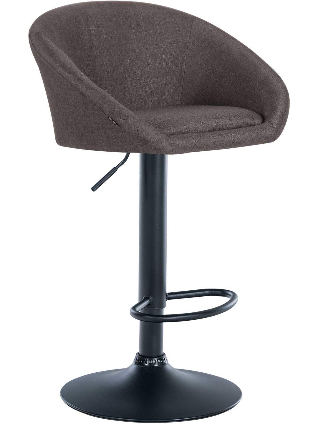 Barstol Davie stof, mørkegrå