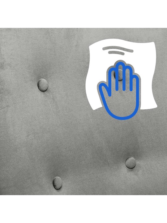 Gyngestol Sanka fløjl, grå Gyngestol Sanka fløjl, grå