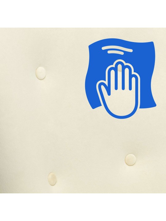 Gyngestol Sanka fløjl, creme