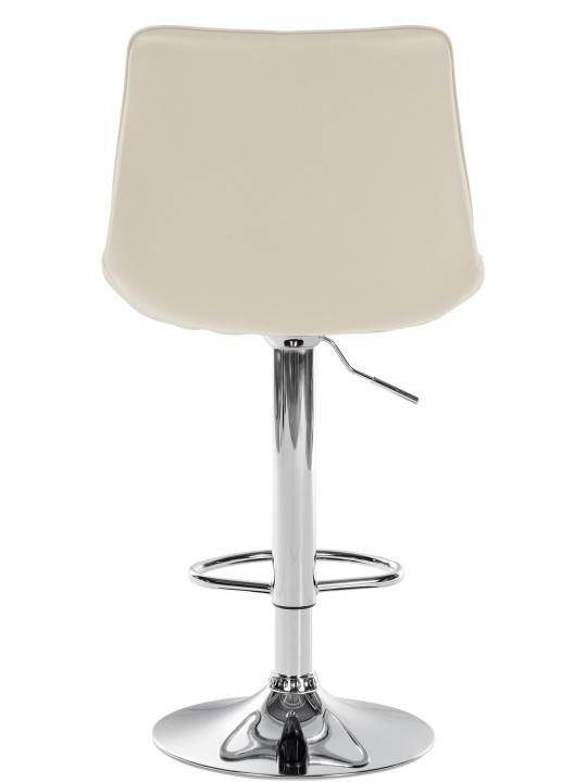 Sæt med 2 barstole Toni imiteret læder krom, creme Sæt med 2 barstole Toni imiteret læder krom, creme