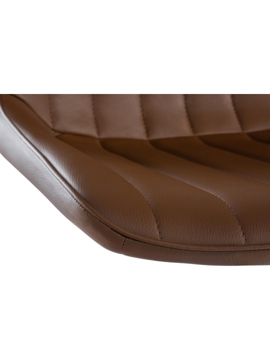 Sæt med 2 barstole Toni imiteret læder krom, brun Sæt med 2 barstole Toni imiteret læder krom, brun