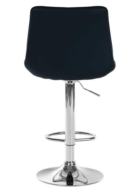 Sæt med 2 barstole Toni imiteret læder krom, sort Sæt med 2 barstole Toni imiteret læder krom, sort