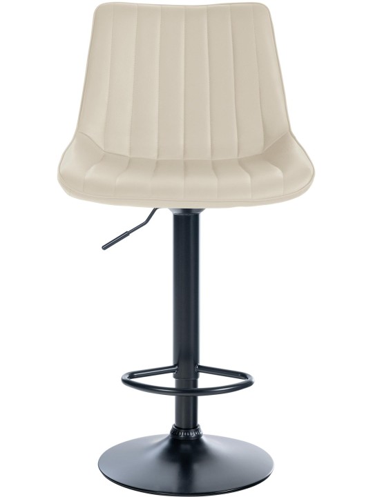Sæt med 2 barstole Toni imiteret læder, creme Sæt med 2 barstole Toni imiteret læder, creme