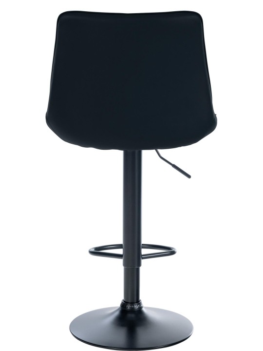 Sæt med 2 barstole Toni imiteret læder, sort