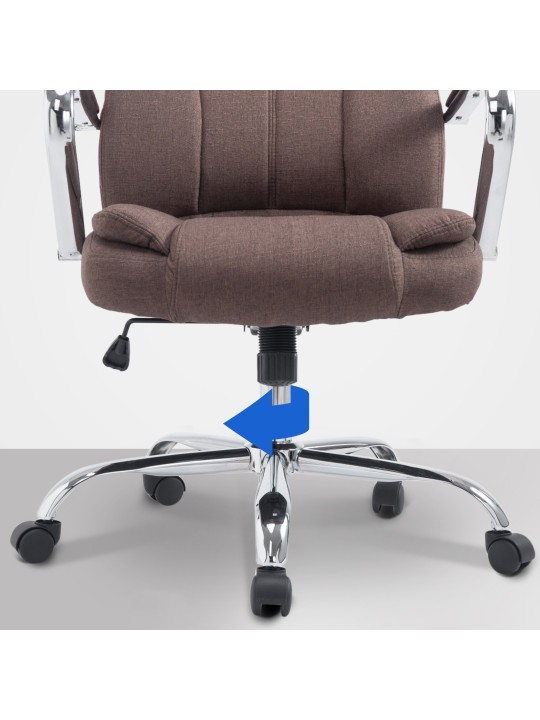 Kontorstol BIG Xanthos stof, brun