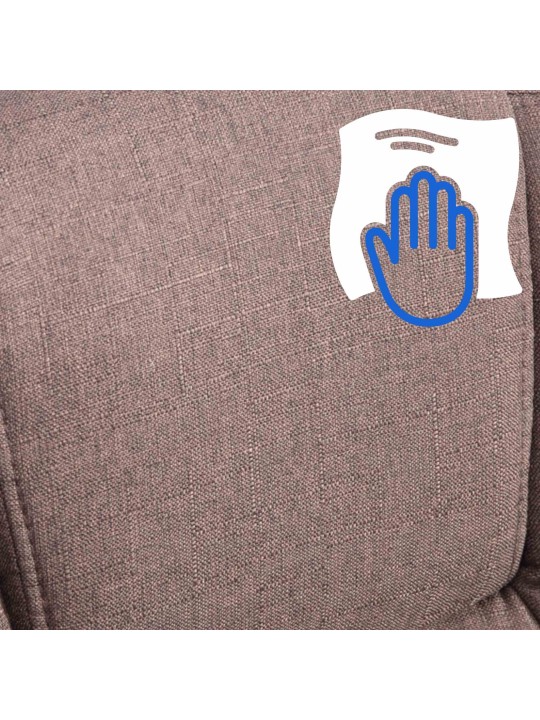 Kontorstol BIG Xanthos stof, brun