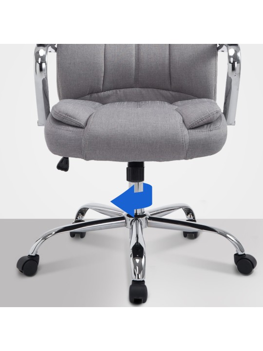 Kontorstol BIG Xanthos stof, grå