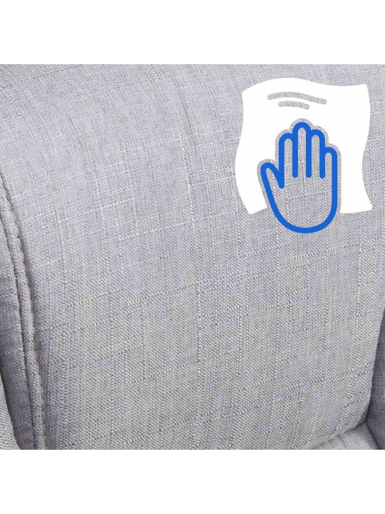 Kontorstol BIG Xanthos stof, grå