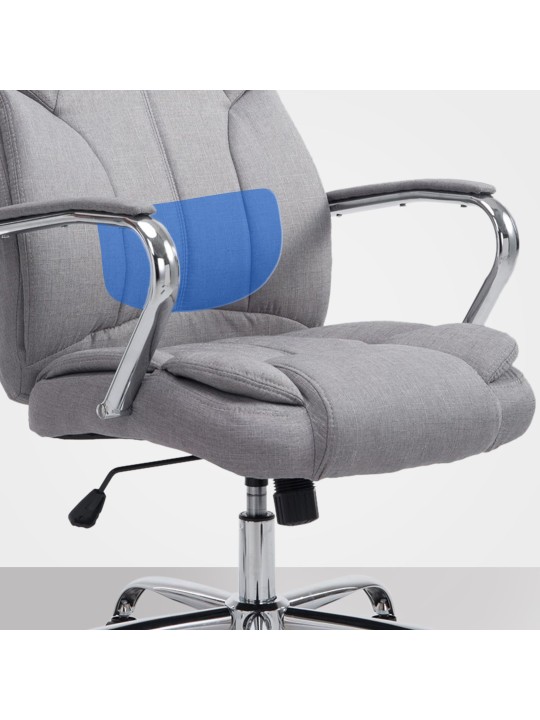 Kontorstol BIG Xanthos stof, grå