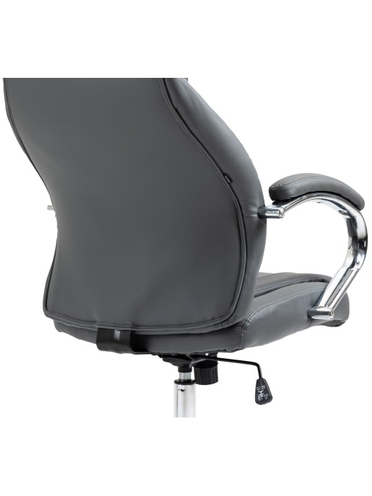 Kontorstol Wigan ægte læder, grå