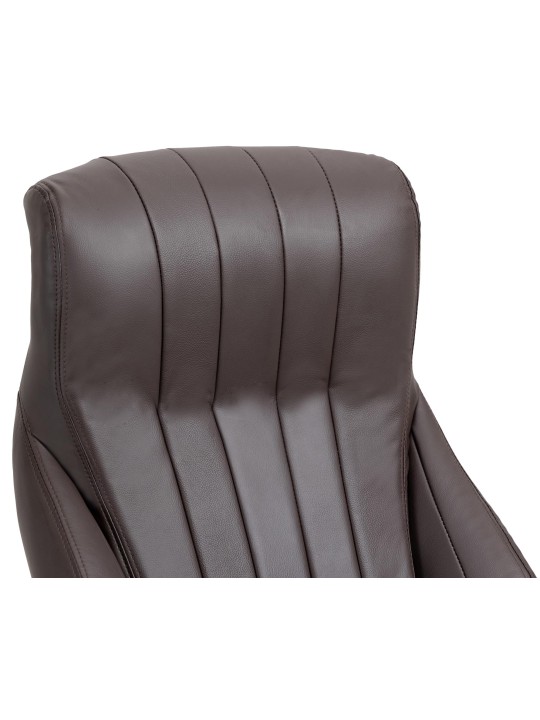 Kontorstol Wigan ægte læder, brun Kontorstol Wigan ægte læder, brun