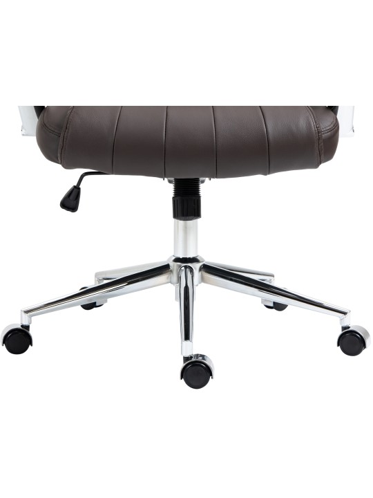 Kontorstol Wigan ægte læder, brun Kontorstol Wigan ægte læder, brun