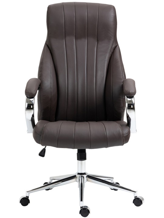 Kontorstol Wigan ægte læder, brun Kontorstol Wigan ægte læder, brun