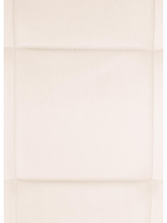 Vermont spisestuestol i fløjl, creme