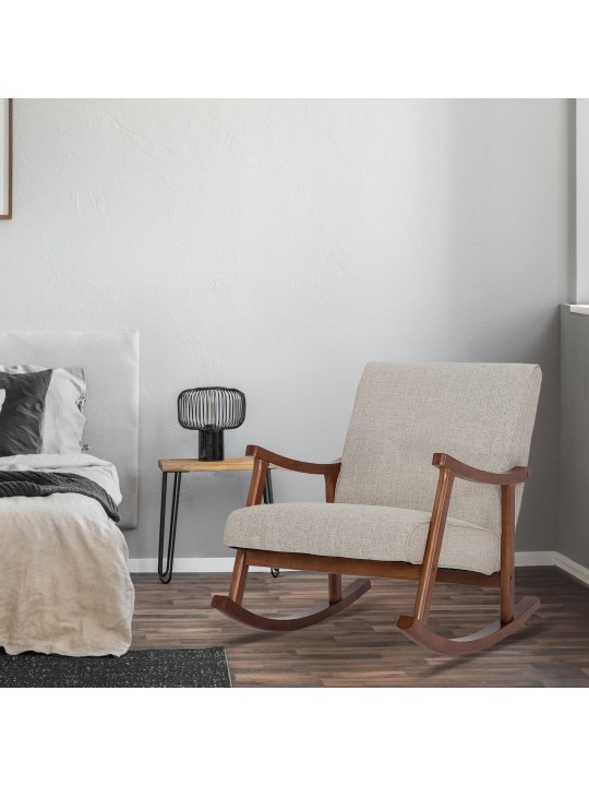 Gyngestol Morelia stof valnød, creme