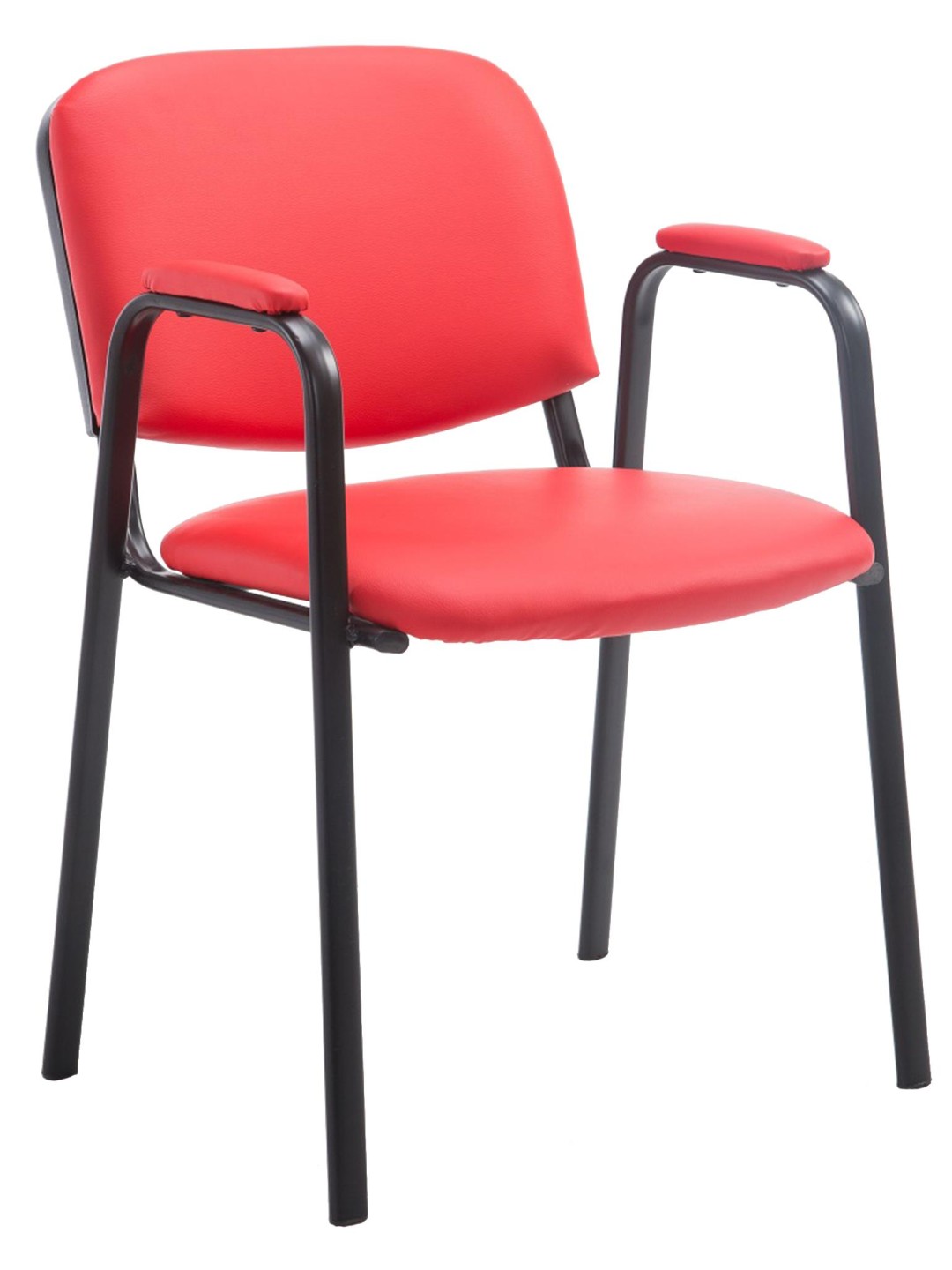 Besøgsstol Ken PRO kunstlæder, rød