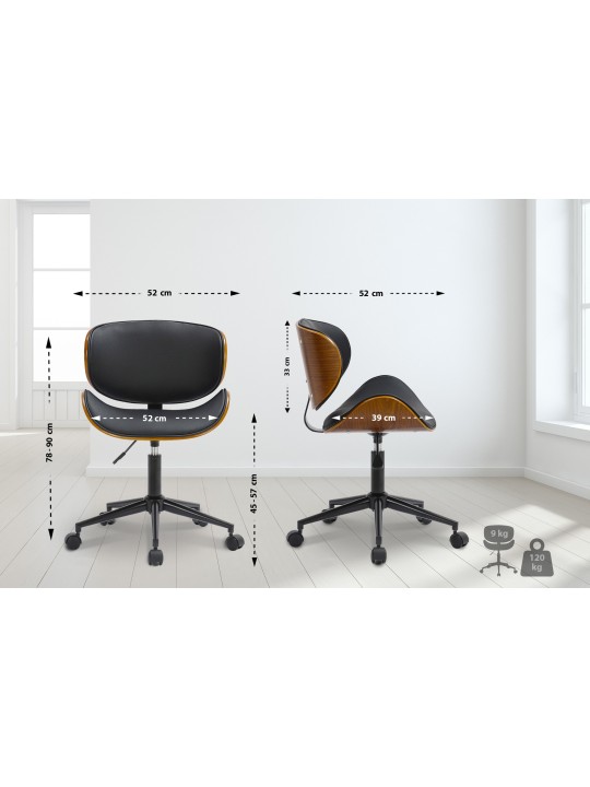 Kontorstol Sammy, sort Kontorstol Sammy, sort