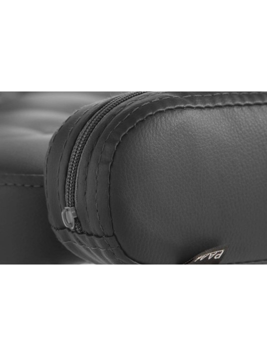 Liggestol Dublin imiteret læder, sort