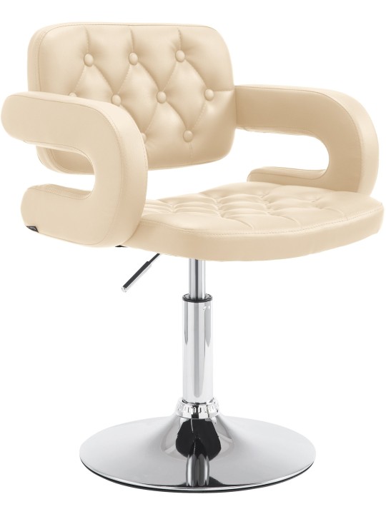 Liggestol Dublin imiteret læder, creme