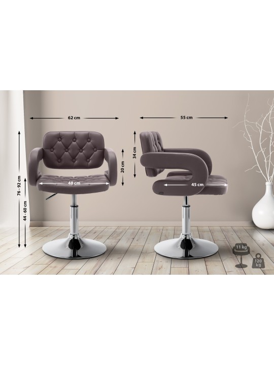 Liggestol Dublin imiteret læder, brun Liggestol Dublin imiteret læder, brun