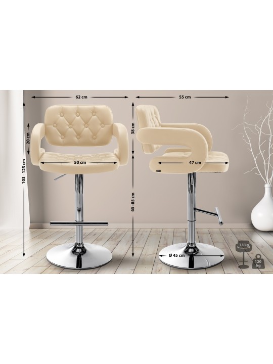 Barstol Dublin C, creme Barstol Dublin C, creme