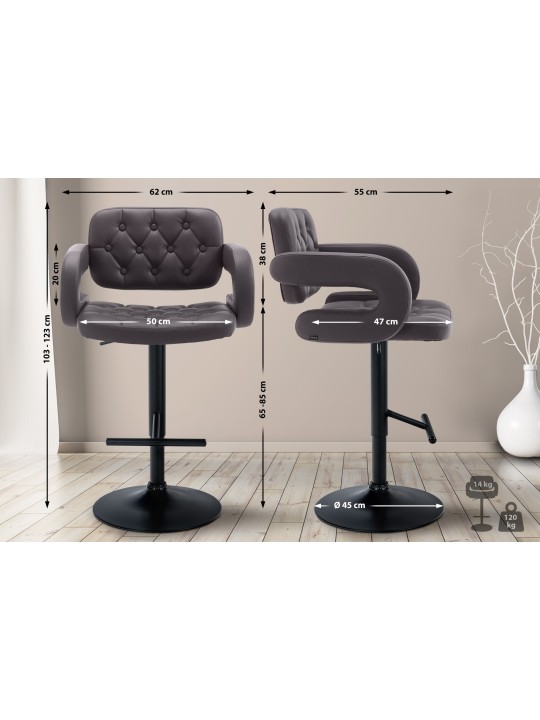 Barstol Dublin, brun Barstol Dublin, brun