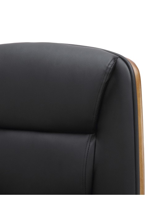 Kontorstol Yankton, valnød/sort