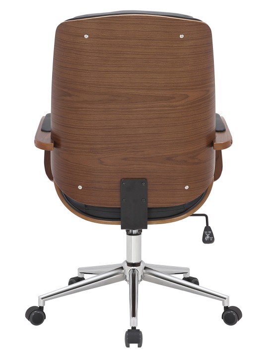 Kontorstol Yankton, valnød/sort