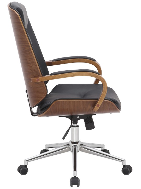 Kontorstol Yankton, valnød/sort