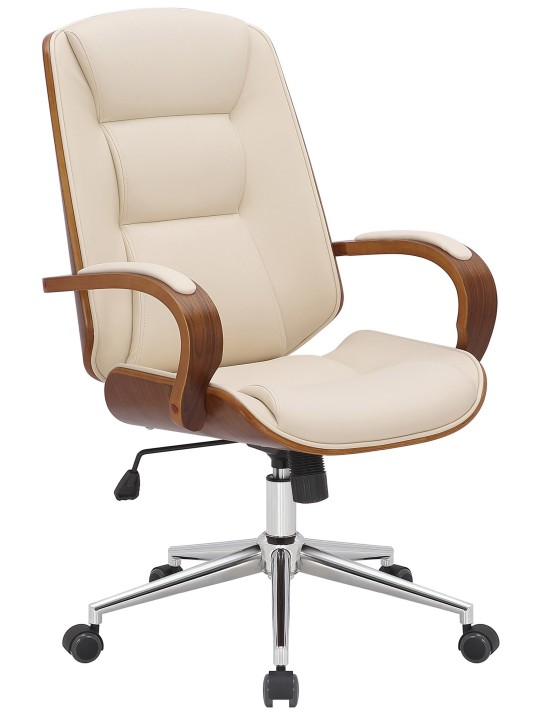 Kontorstol Yankton, valnød/creme