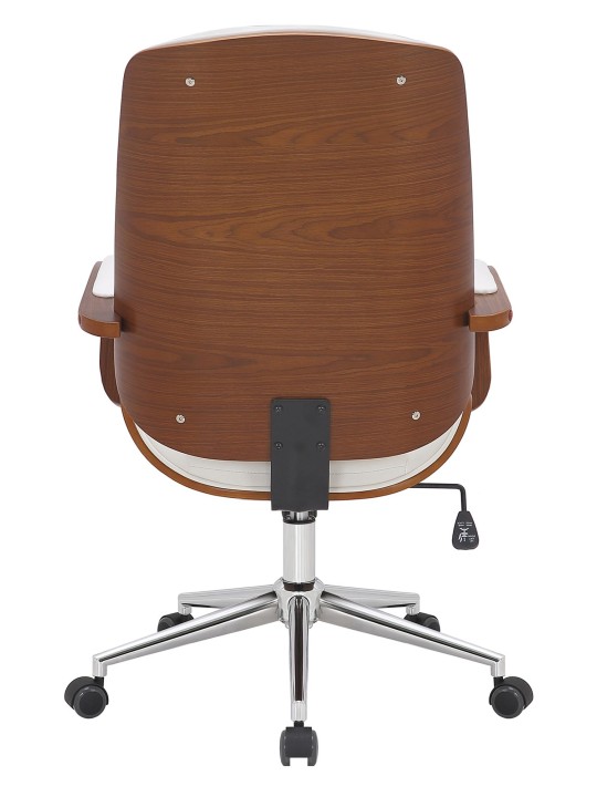 Kontorstol Yankton, valnød/hvid