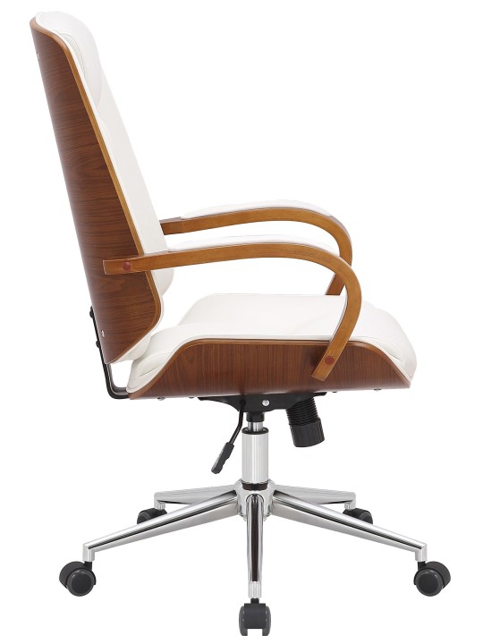 Kontorstol Yankton, valnød/hvid