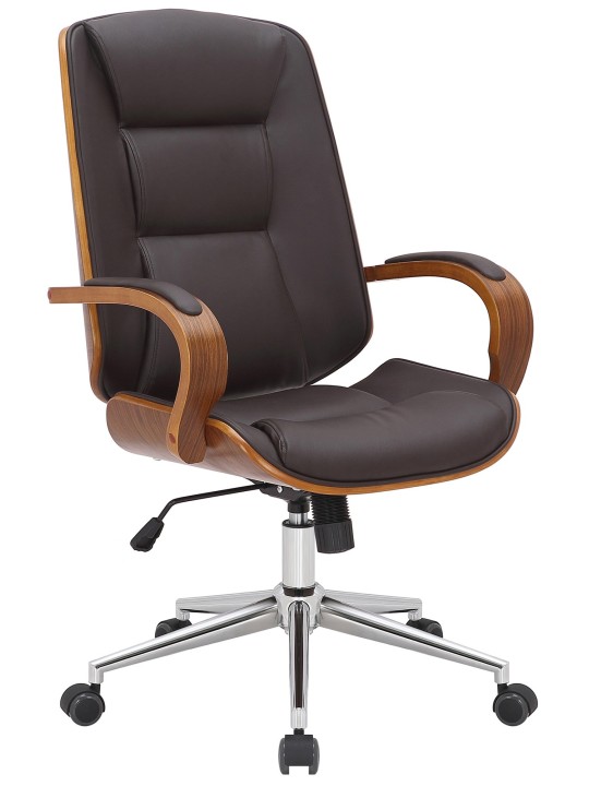 Kontorstol Yankton, valnød/brun