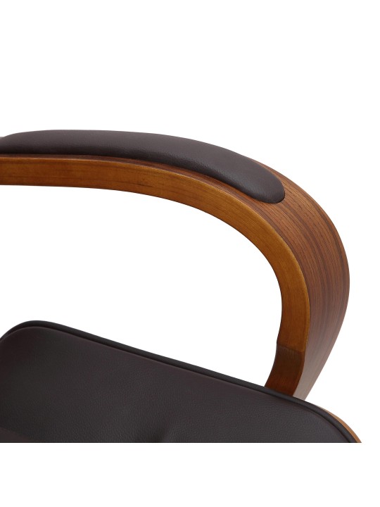 Kontorstol Yankton, valnød/brun