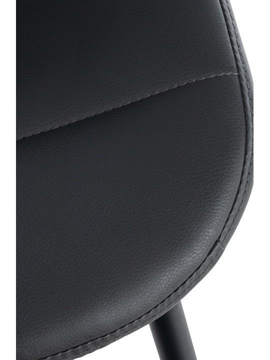 Sæt med 2 stole Tom imiteret læder, grå Sæt med 2 stole Tom imiteret læder, grå