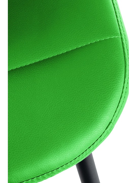 Sæt med 2 stole Tom imiteret læder, grøn