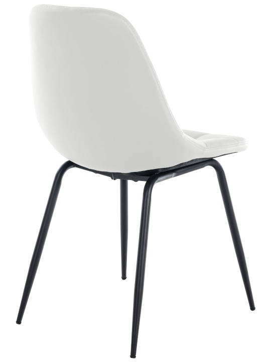 Sæt med 2 stole Tom imiteret læder, hvid Sæt med 2 stole Tom imiteret læder, hvid