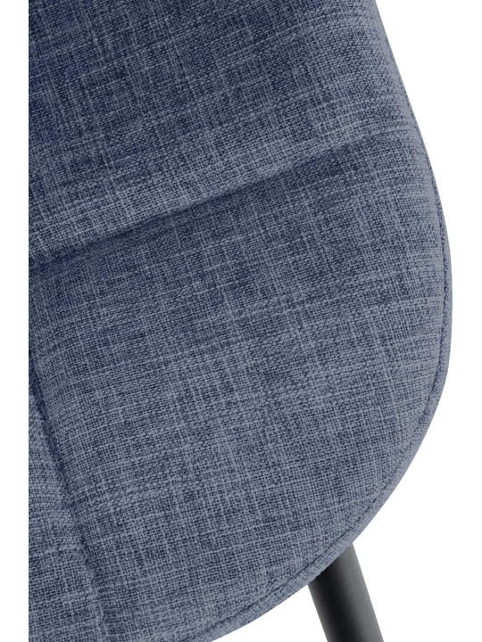 Sæt med 2 stole Tom stof, blå