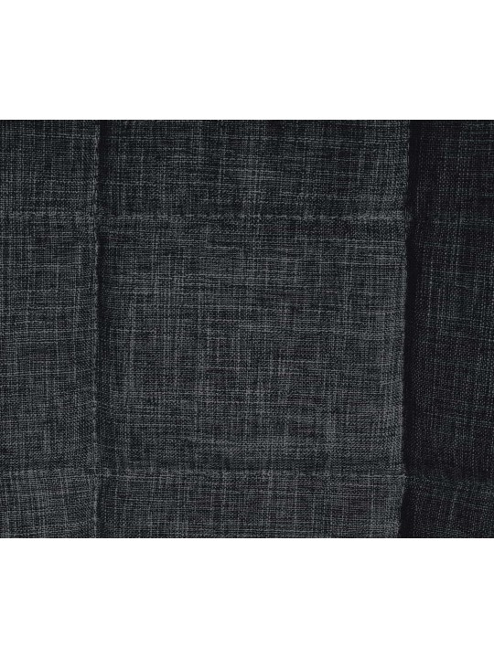 Sæt med 2 stole Tom stof, sort