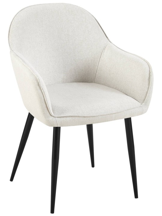 Spisestuestol Boise stof, creme