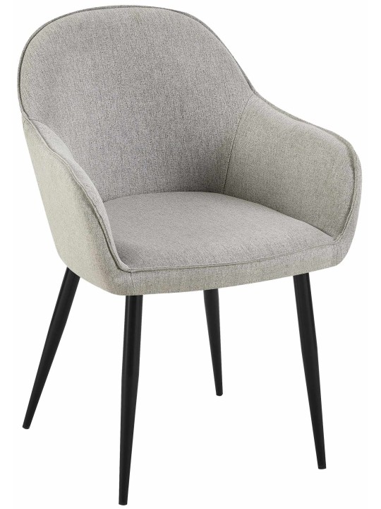 Spisestuestol Boise stof, grå