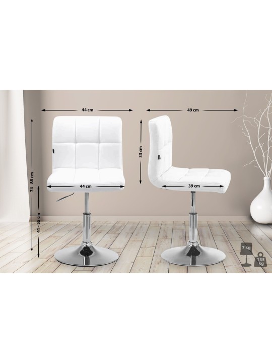 Palma liggestol V2, hvid