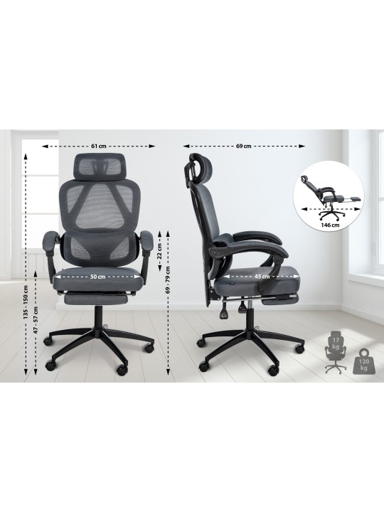 Kontorstol Gander, mørkegrå Kontorstol Gander, mørkegrå