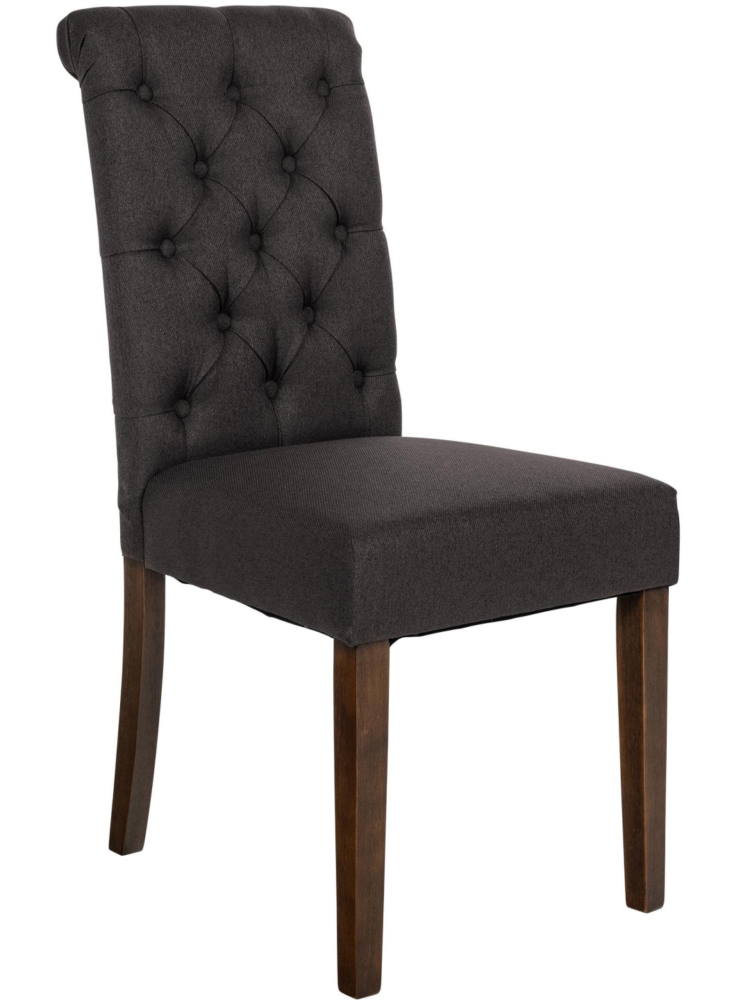 Spisestuestol Lisburn stof, sort