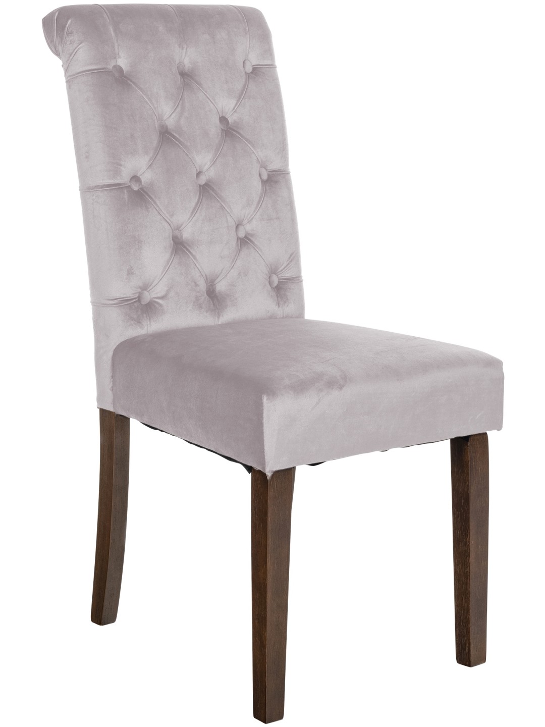 Spisestuestol Lisburn fløjl, grå