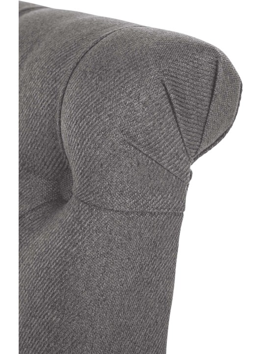 Spisestuestol Lisburn stof, grå